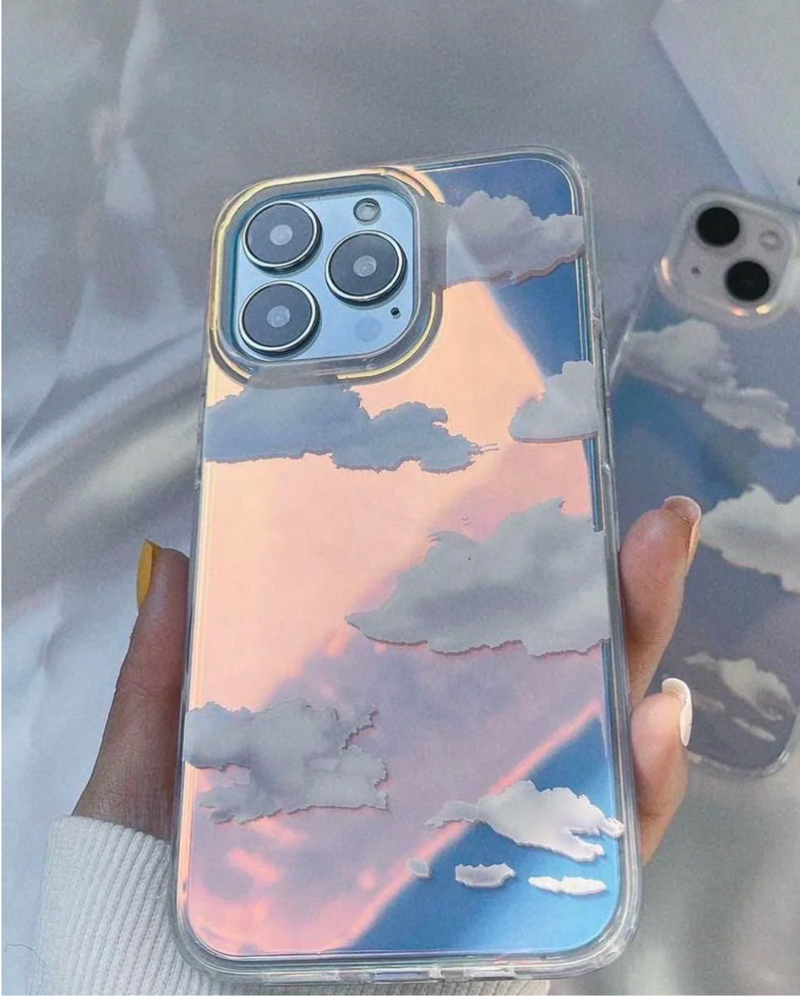 iPhone Holographic cloud case