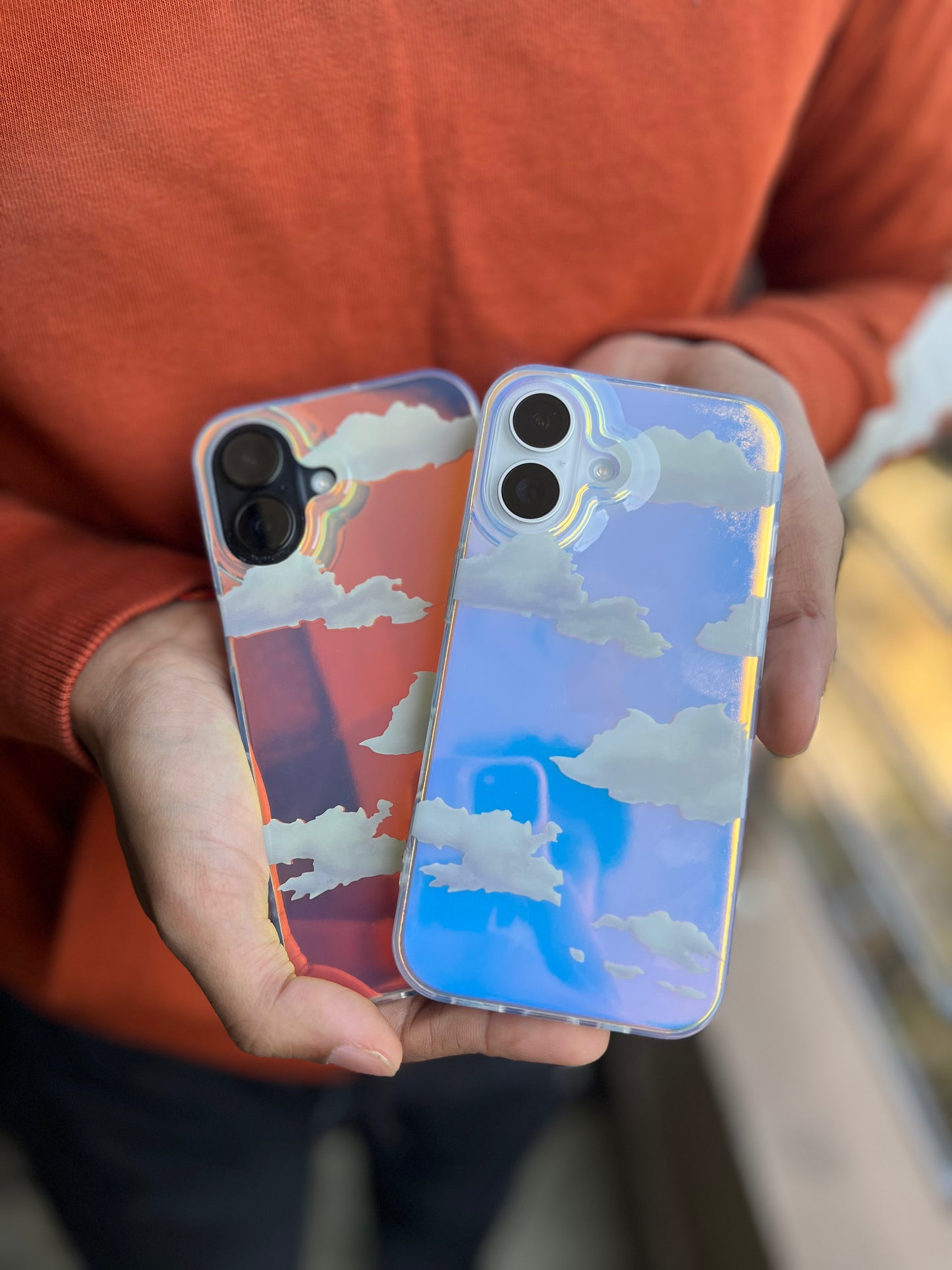 iPhone Holographic cloud case