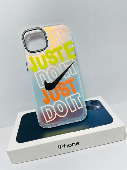 iPhone 3D fluorescent colour changing case