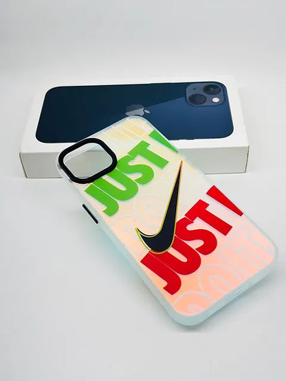 iPhone 3D fluorescent colour changing case