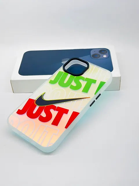 iPhone 3D fluorescent colour changing case