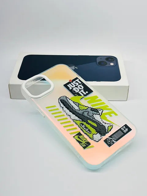 iPhone 3D fluorescent colour changing case